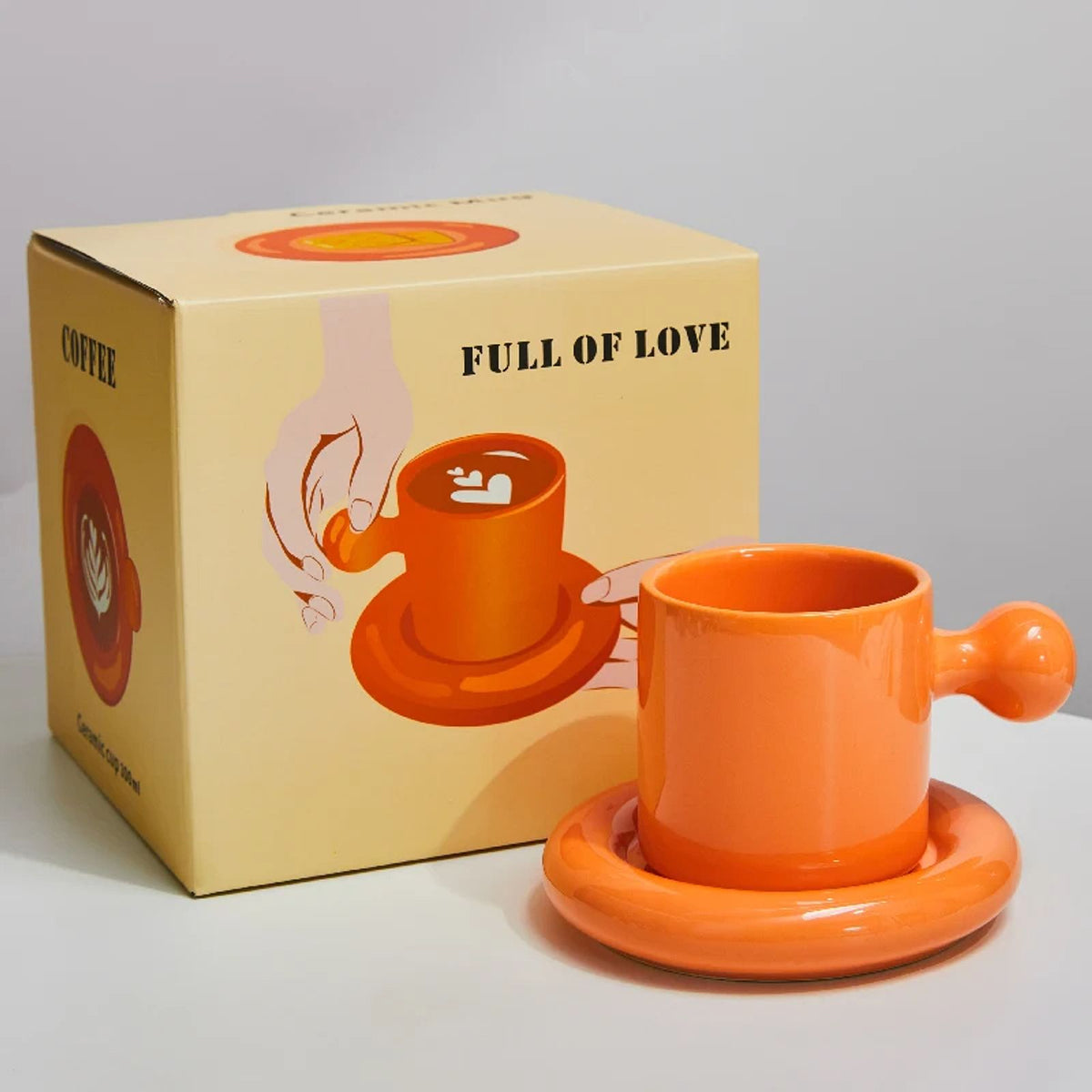 Playful Ceramic Mugs with Eye-Catching Handles-0