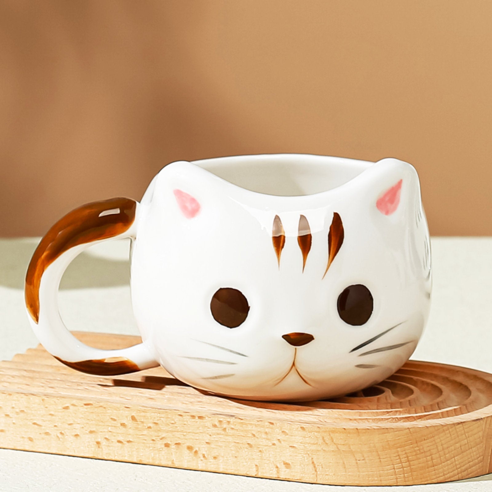 Adorable Cat-Shaped Mugs with Whimsical Design