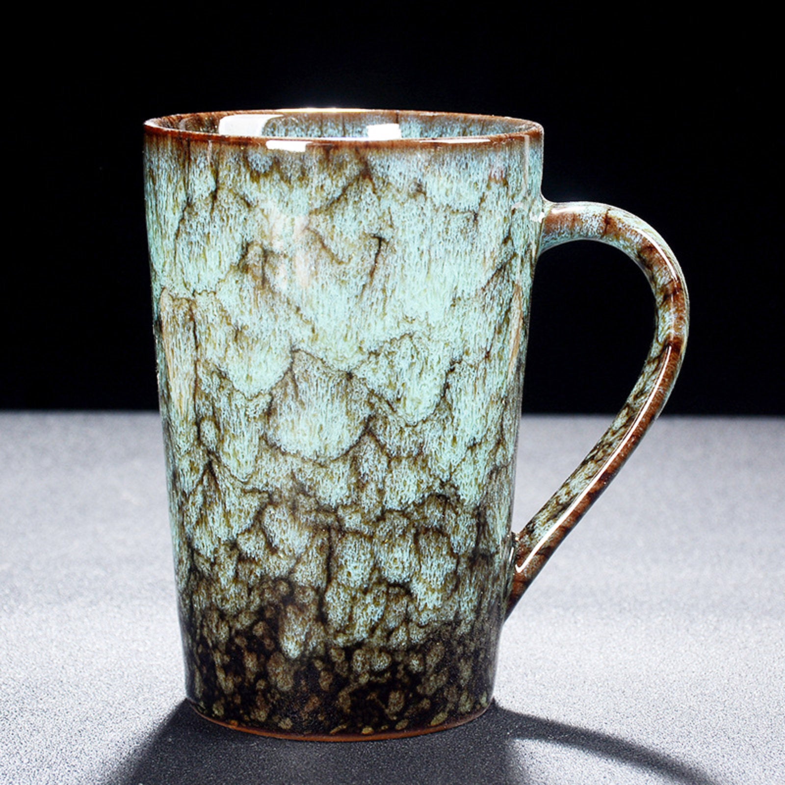 Artfully Painted Glazed Coffee Mugs - A Perfect Blend of Craftsmanship and Practicality