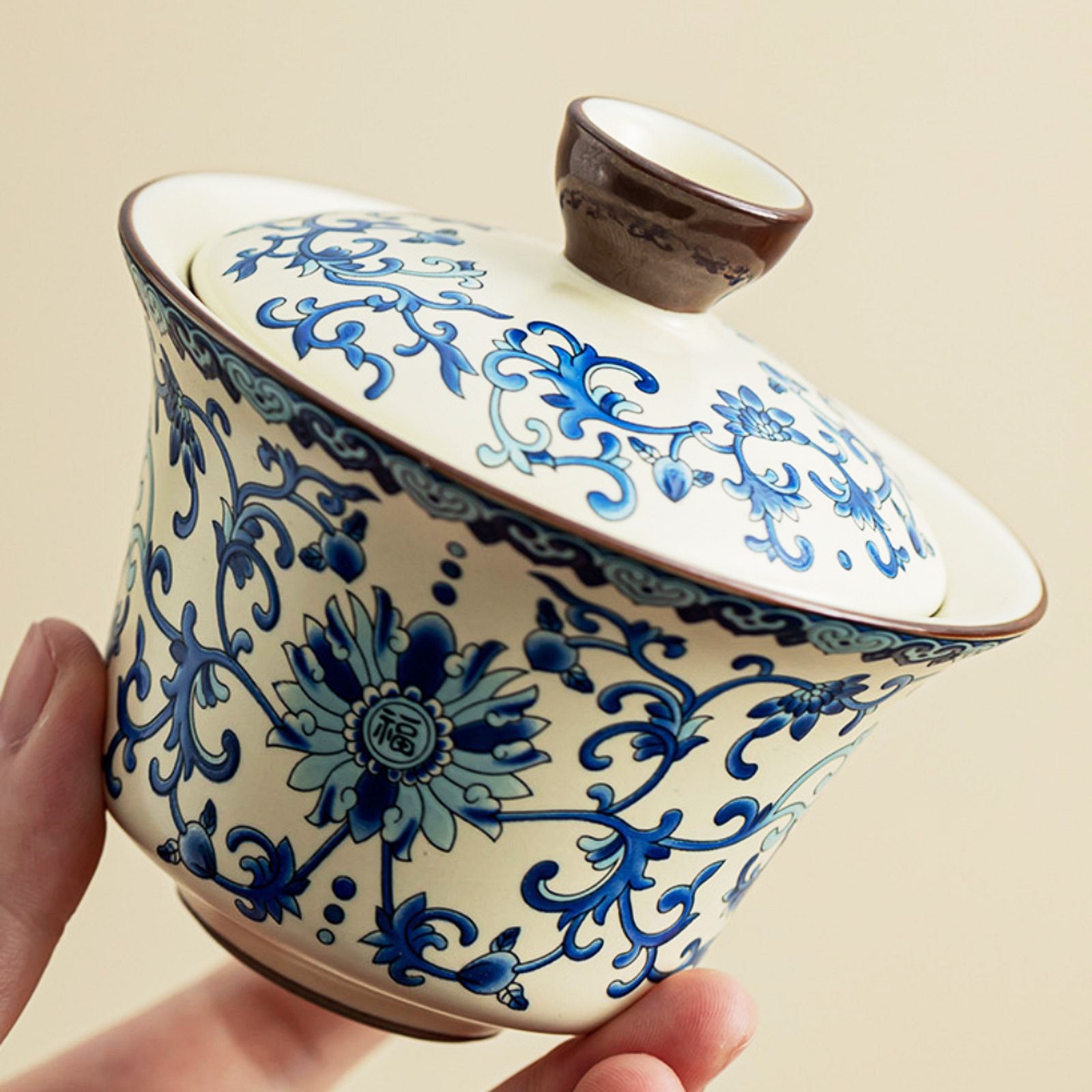 Indulge in Classic Sophistication with Our Blue and White Tea Ensemble, A True Masterpiece