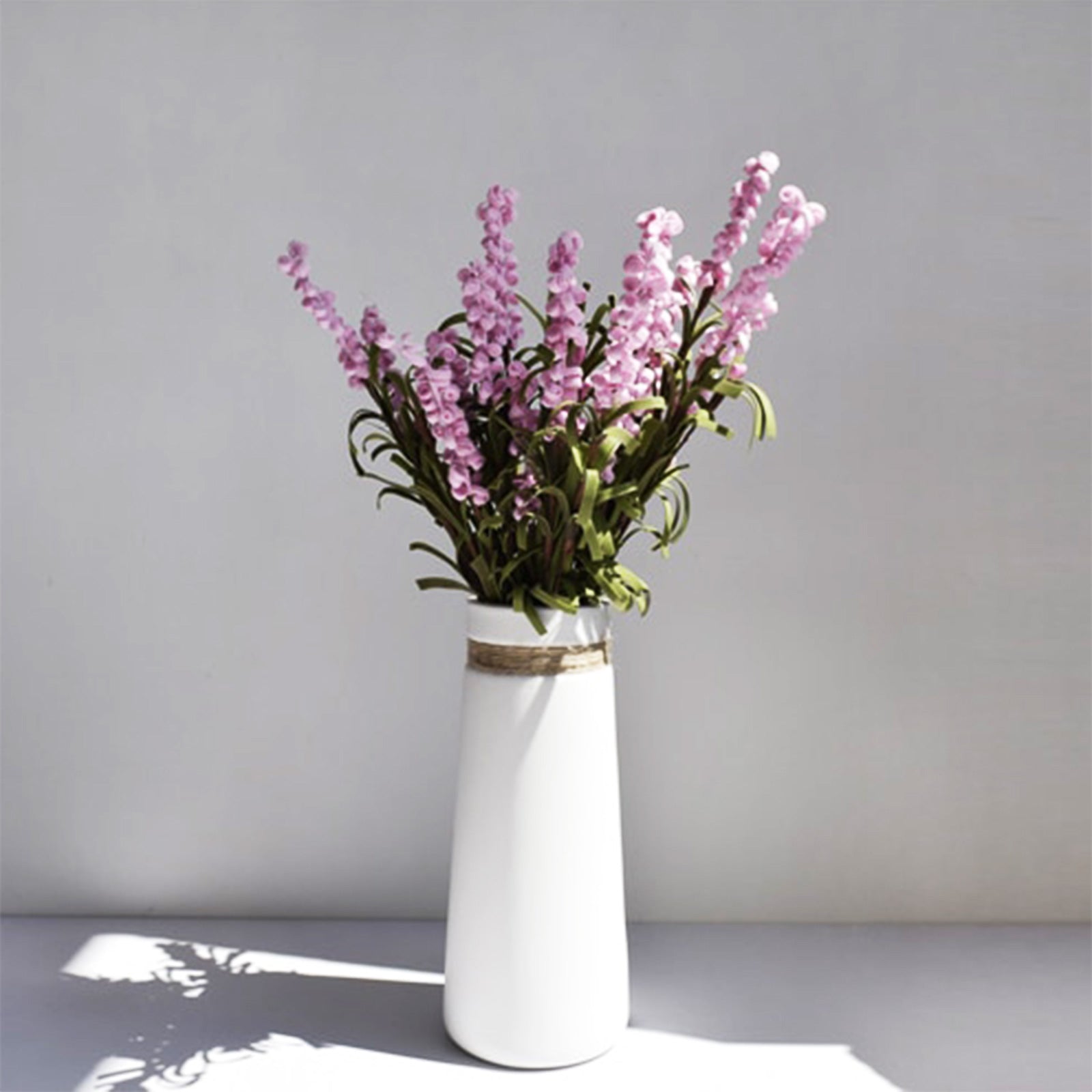 Chic Nordic Vase: Minimalist Beauty with a String of Elegance