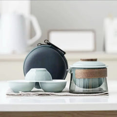 Chic Zen Elegance: Portable Tea Set for Modern Tea Enthusiasts