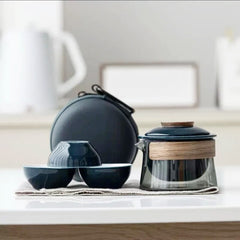 Chic Zen Elegance: Portable Tea Set for Modern Tea Enthusiasts