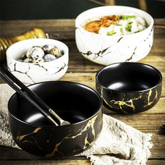 Stylish Classic Marble Pattern Bowls - Choose from 2 Styles