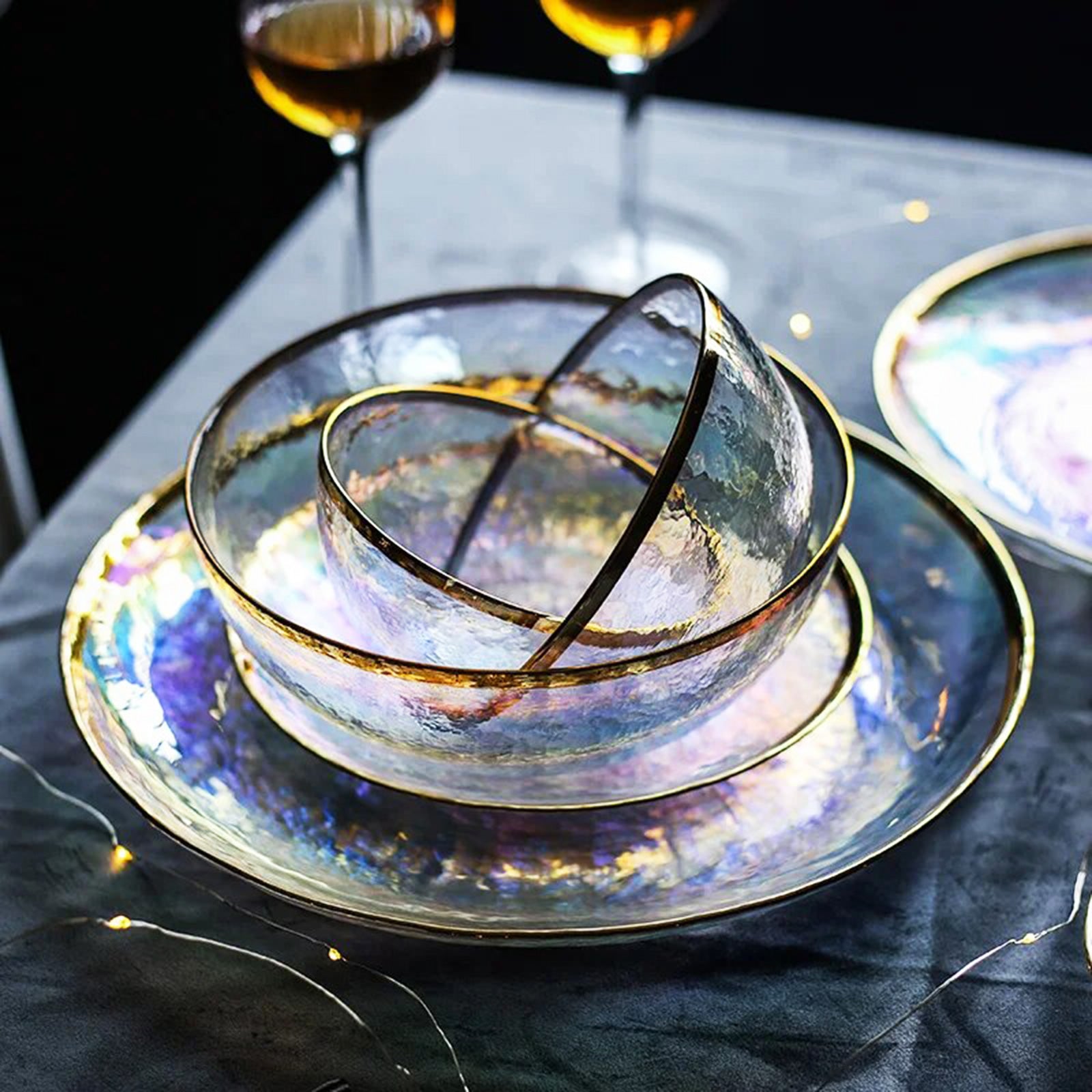 Colorful Oil Effect Glass Bowls: A Stylish Touch for Any Occasion