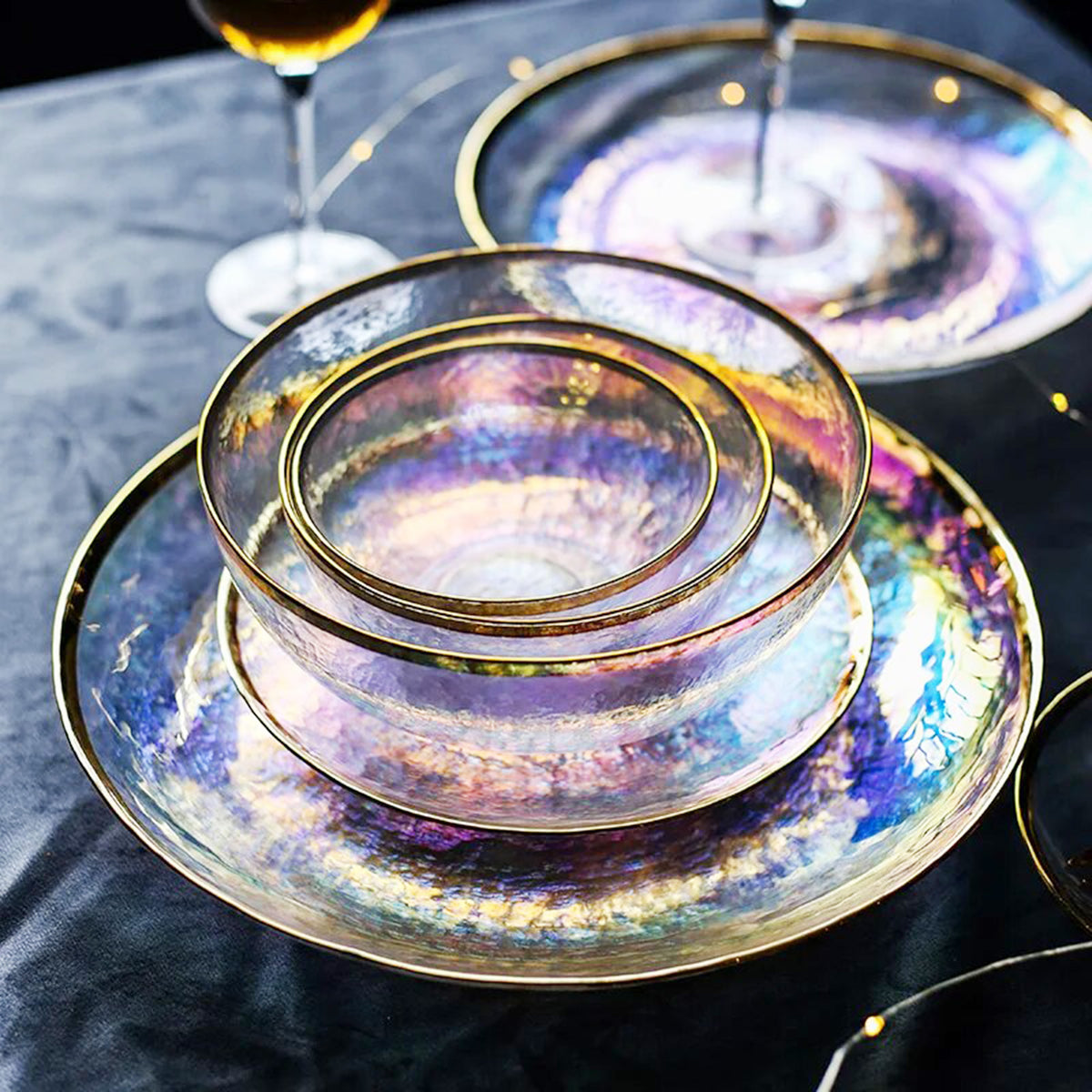 Colorful Oil Effect Glass Bowls: A Stylish Touch for Any Occasion