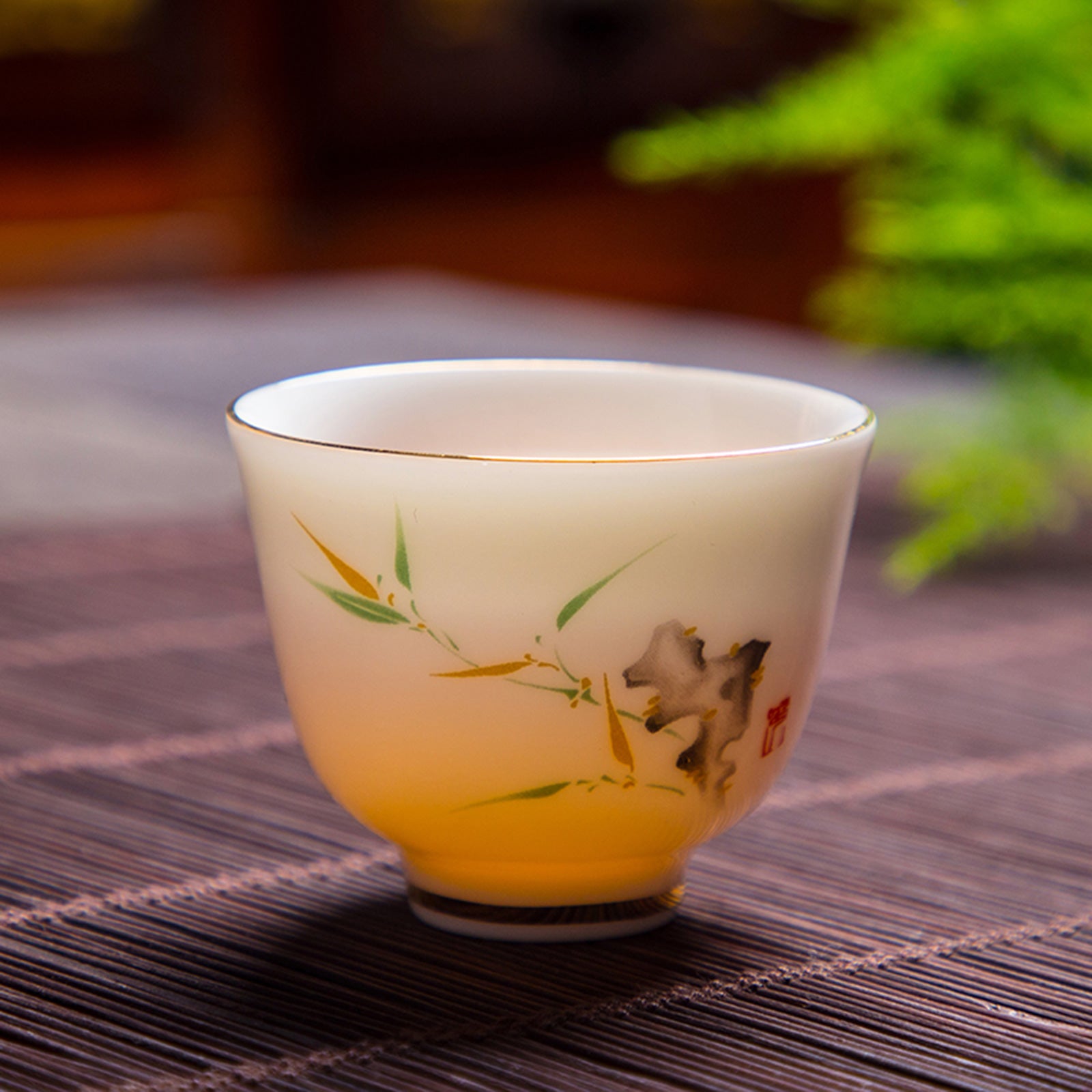 Elegant Chinese Tea or Sake Cups with Beautiful Design