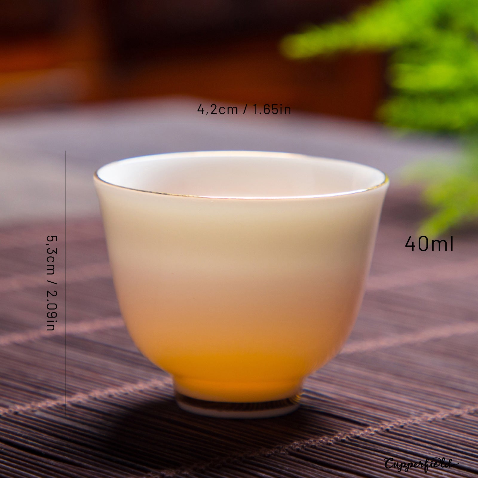 Elegant Chinese Tea or Sake Cups with Beautiful Design