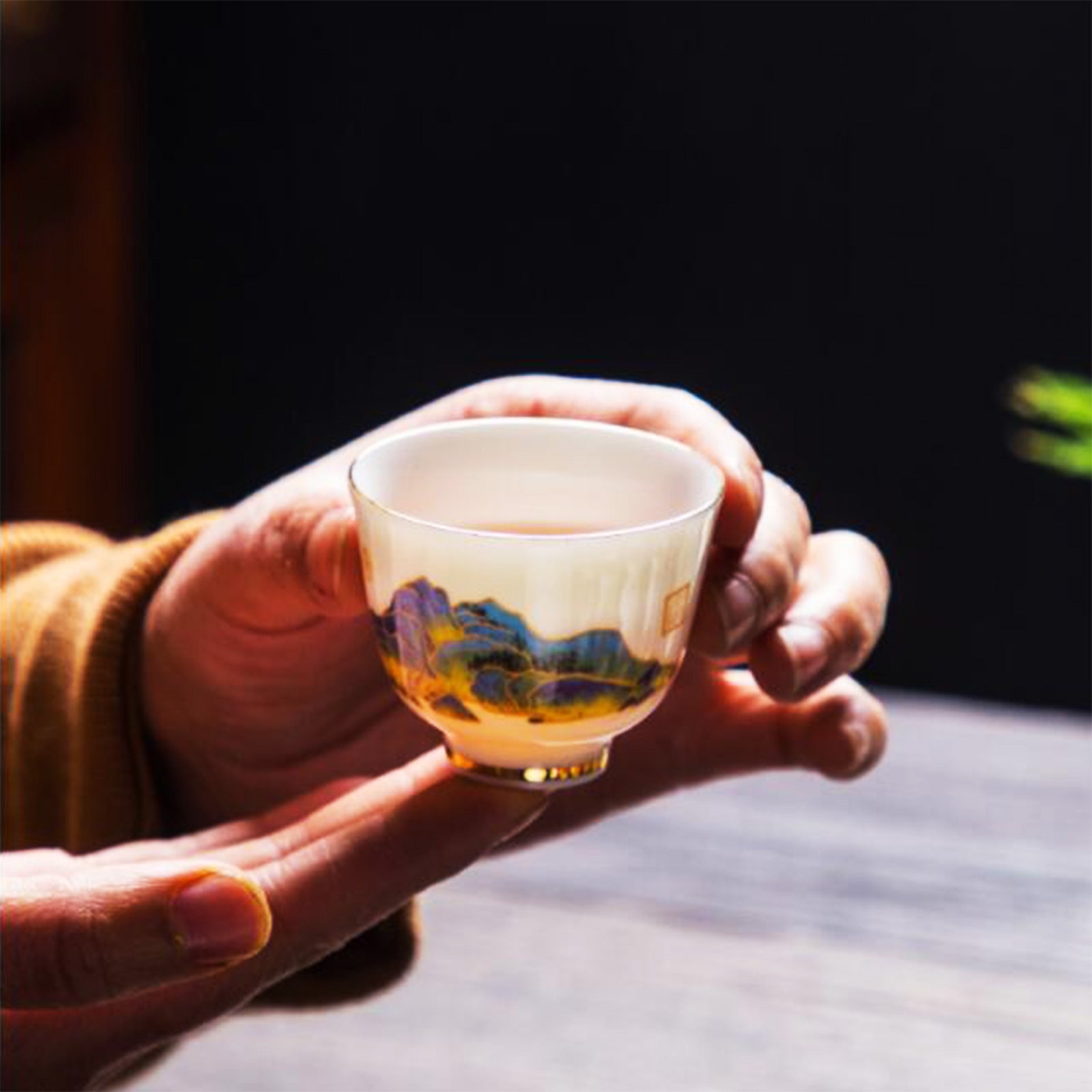 Elegant Chinese Tea or Sake Cups with Beautiful Design