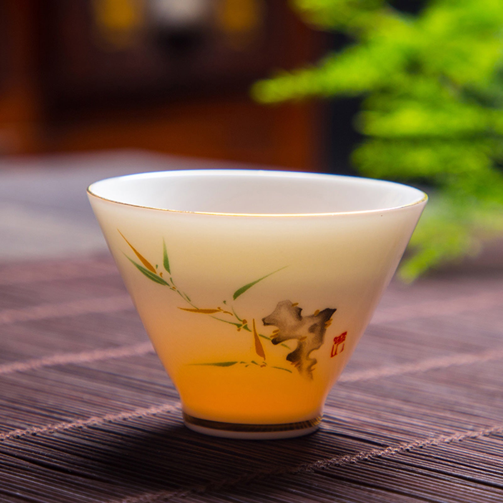 Elegant Chinese Tea or Sake Cups with Beautiful Design