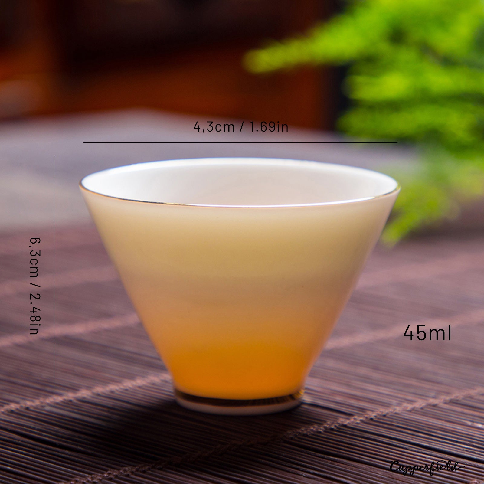 Elegant Chinese Tea or Sake Cups with Beautiful Design