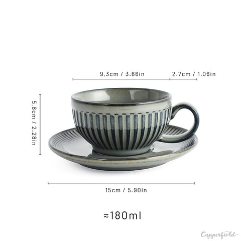 Colorful Espresso Cups Set with Matching Saucers (11 shades) - White