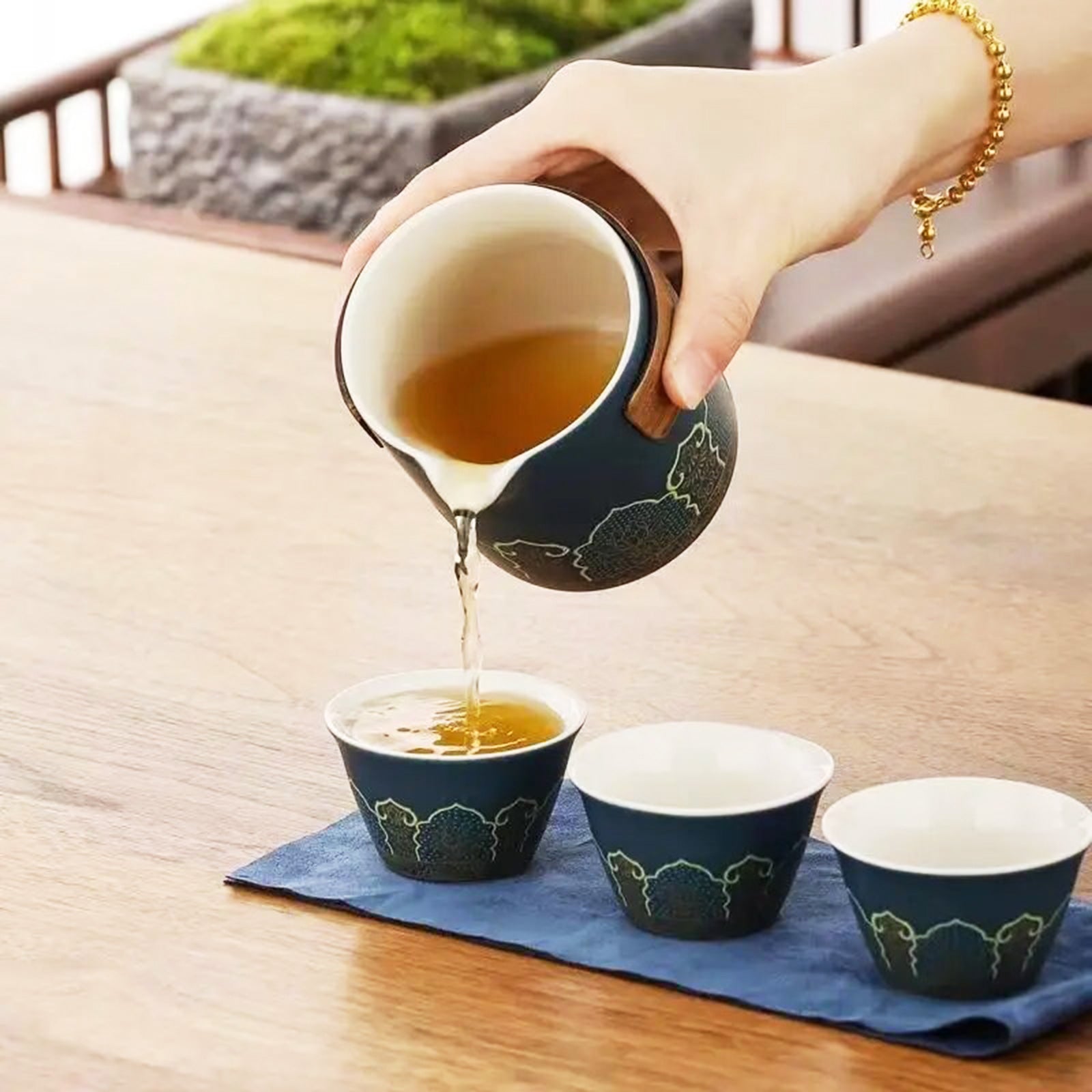 Enchanting Chinese Tea Set Infused with the Timeless Elegance of the Middle East