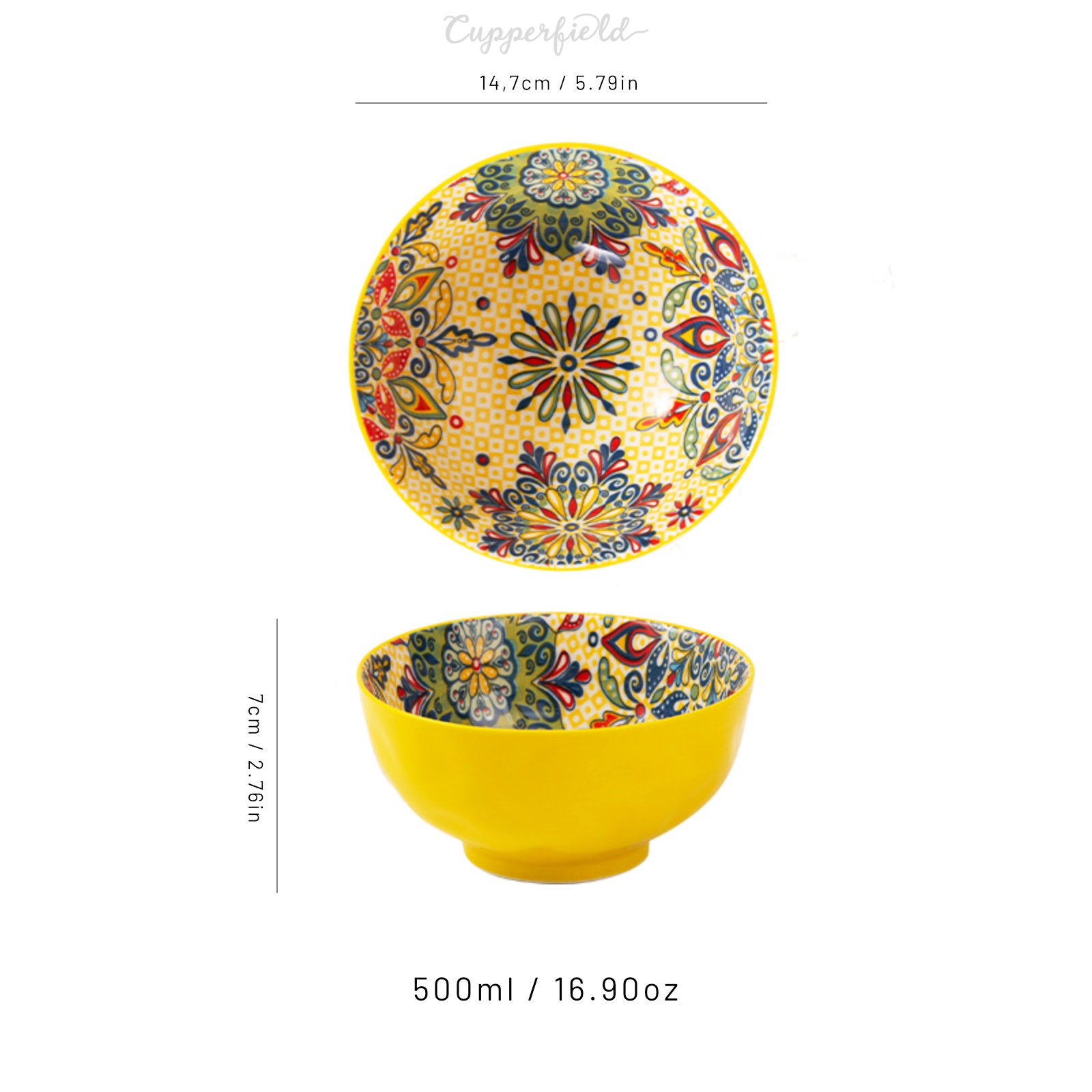 Eye-Catching Decorative Bowls with Intricate Bohemian Patterns