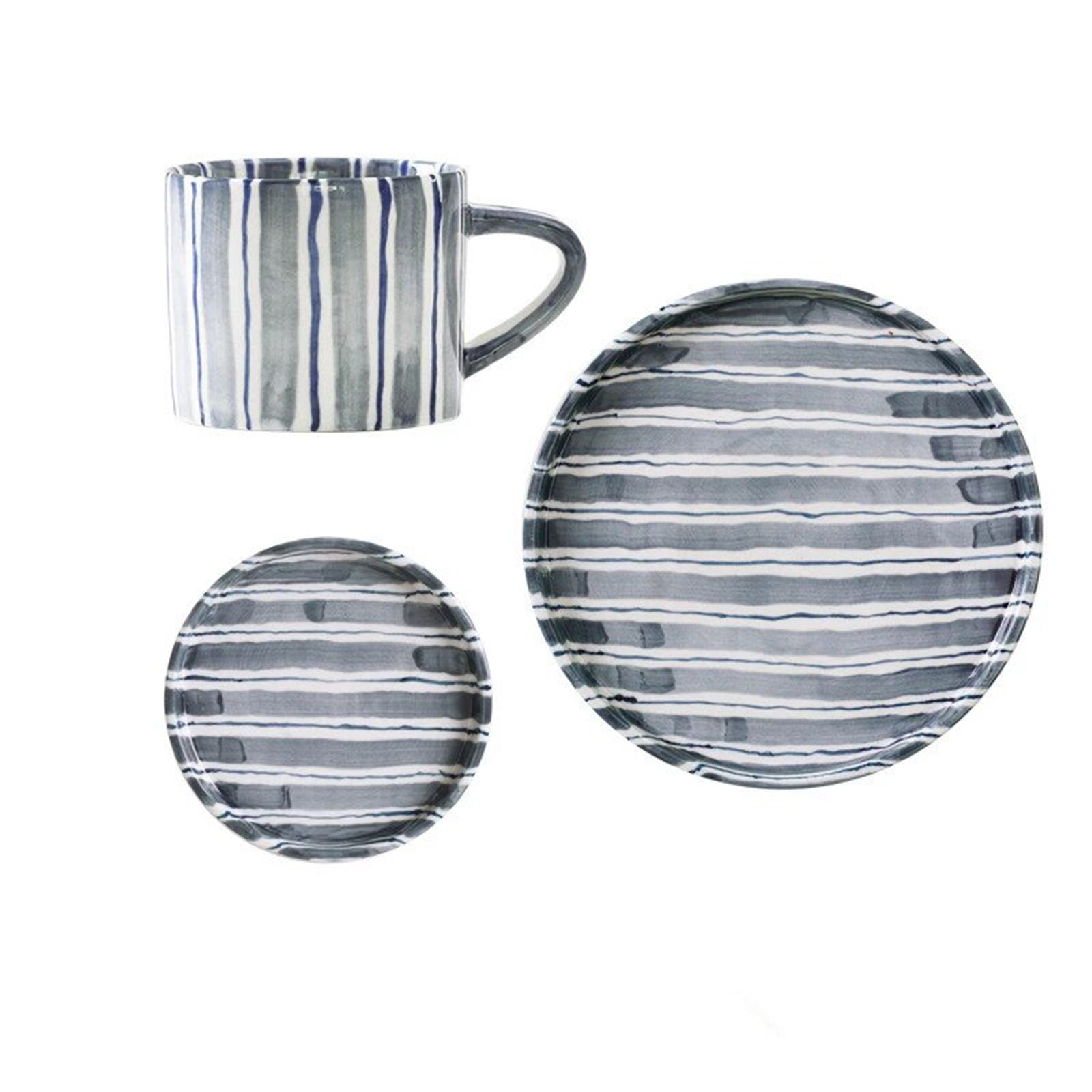 Funky Striped Nordic Mug Set: Add a Pop of Color to Your Mornings!