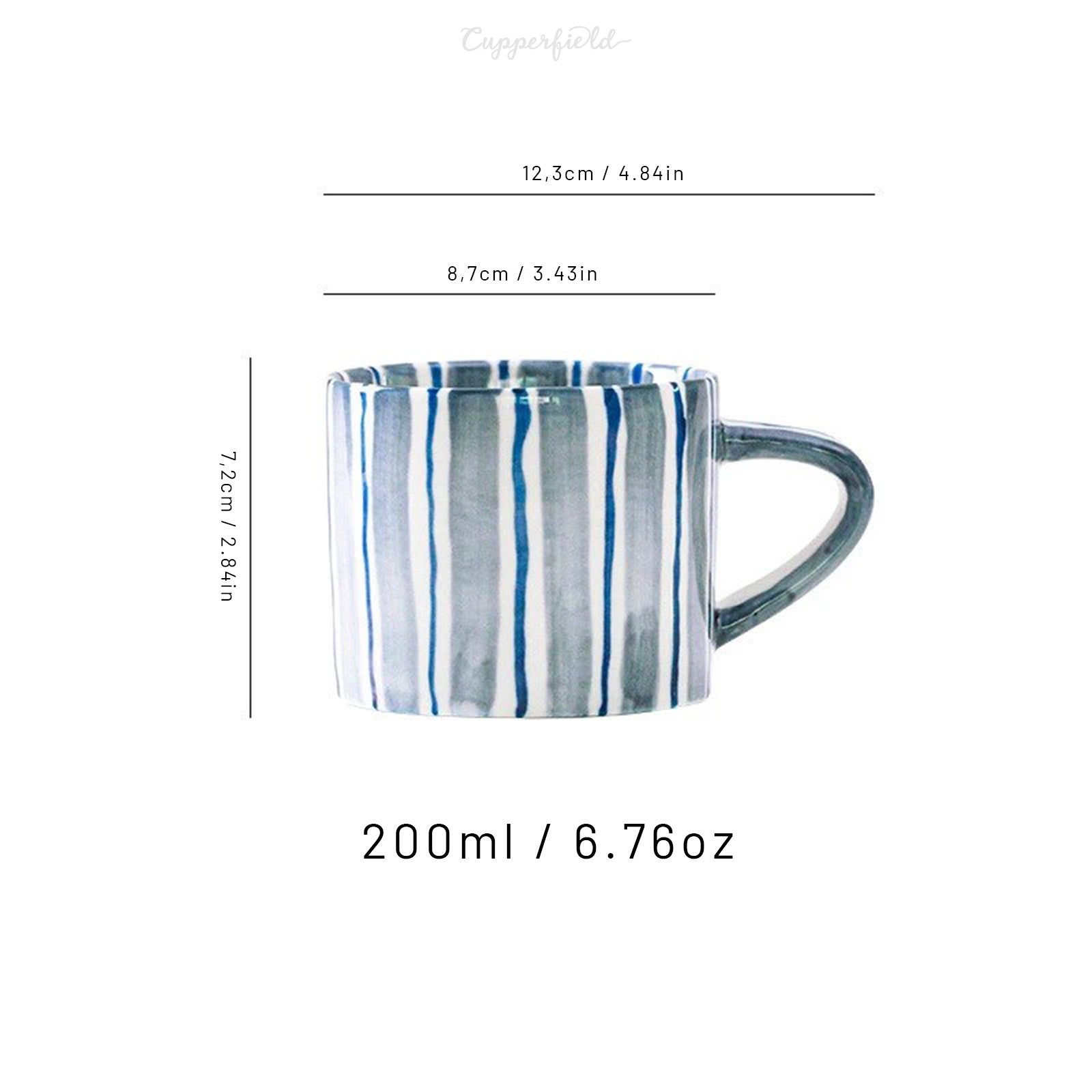 Funky Striped Nordic Mug Set: Add a Pop of Color to Your Mornings!