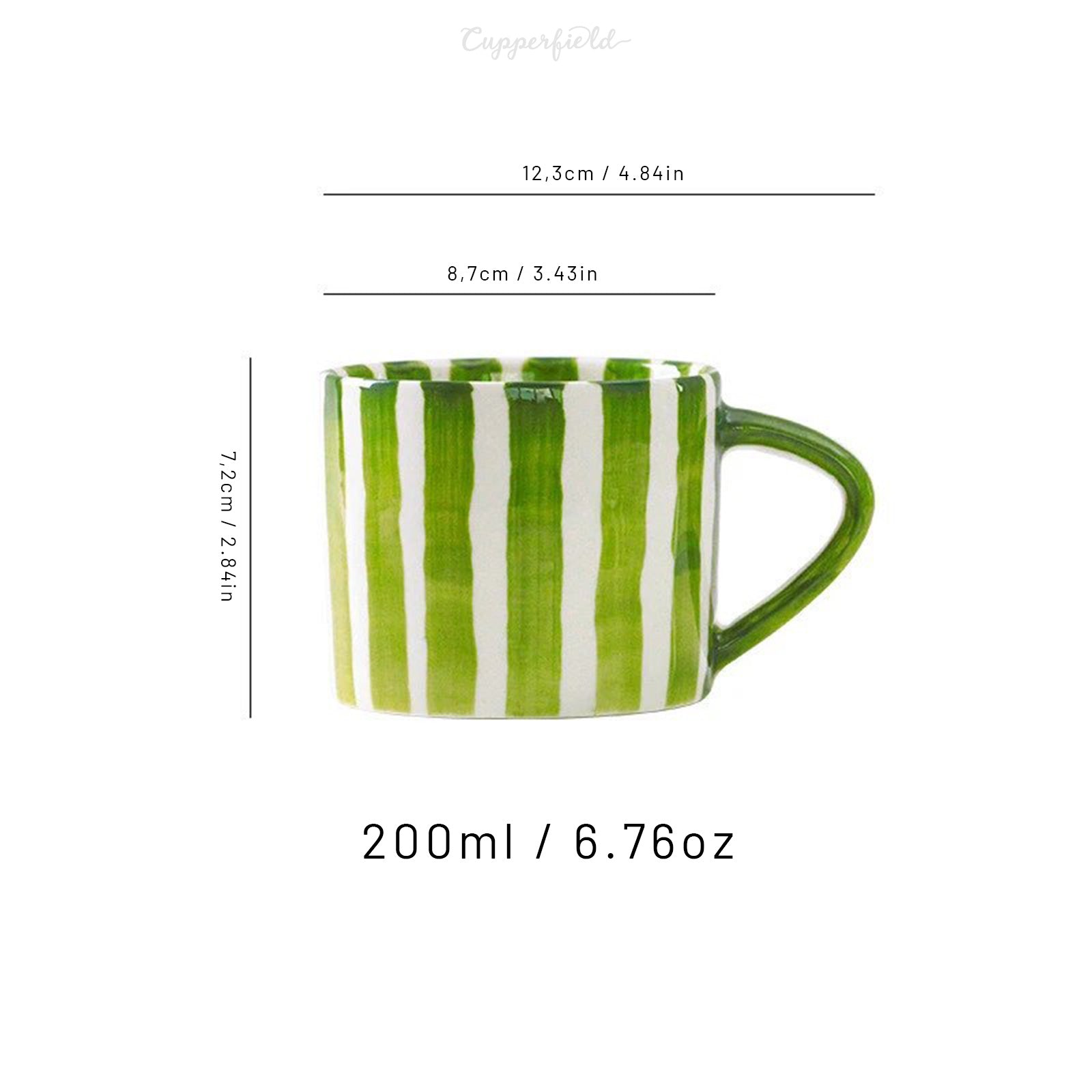 Funky Striped Nordic Mug Set: Add a Pop of Color to Your Mornings!