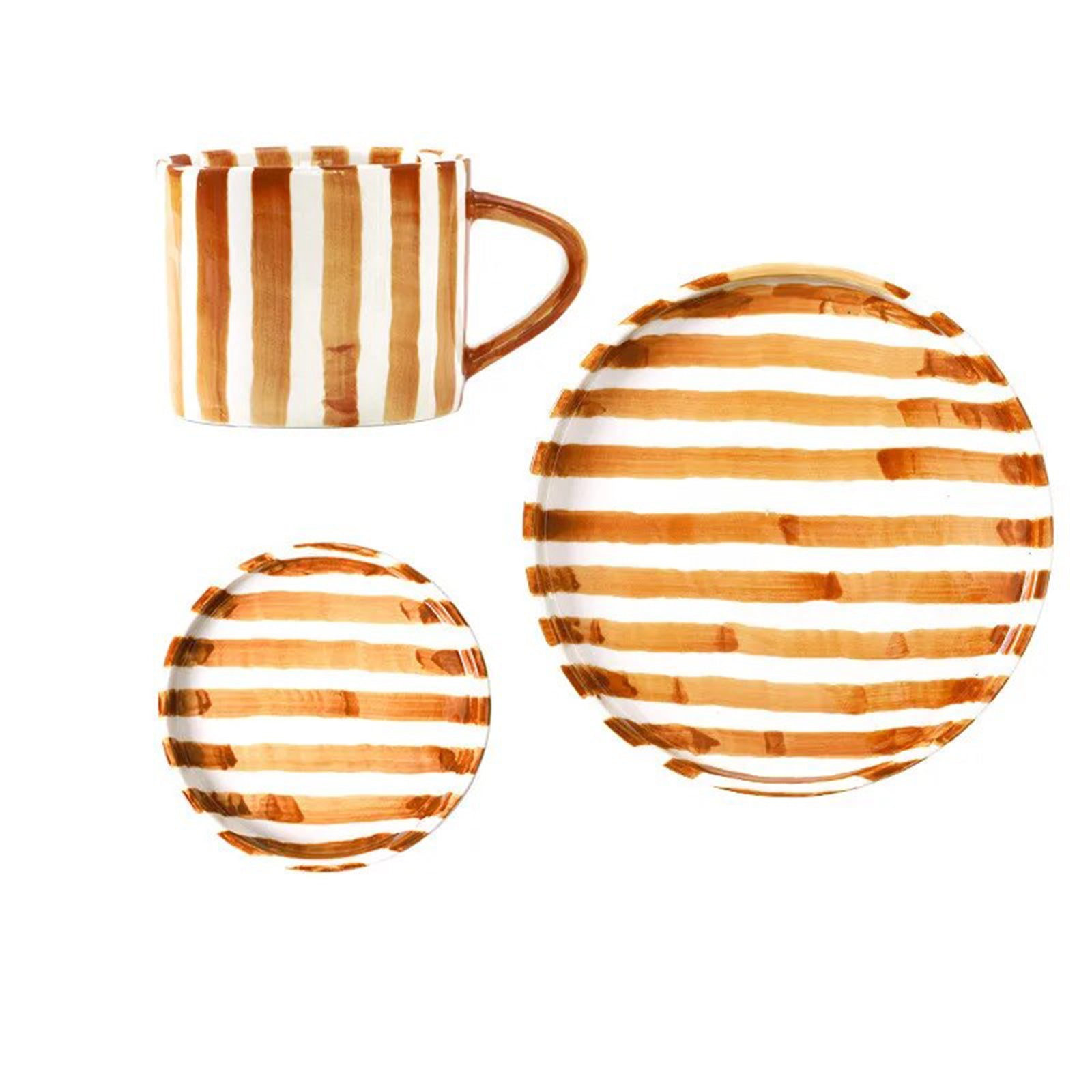 Funky Striped Nordic Mug Set: Add a Pop of Color to Your Mornings!