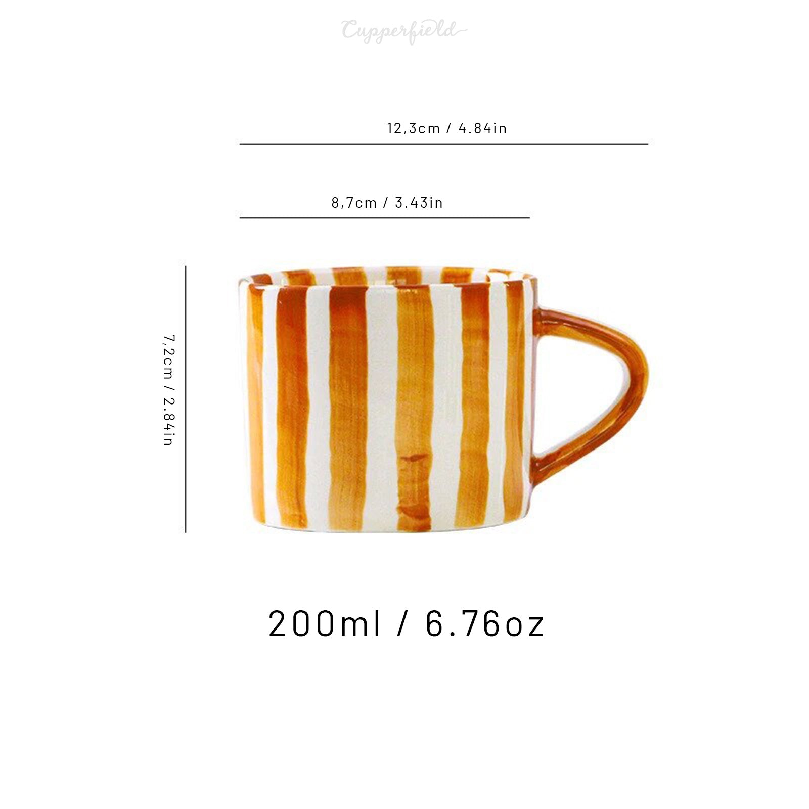 Funky Striped Nordic Mug Set: Add a Pop of Color to Your Mornings!