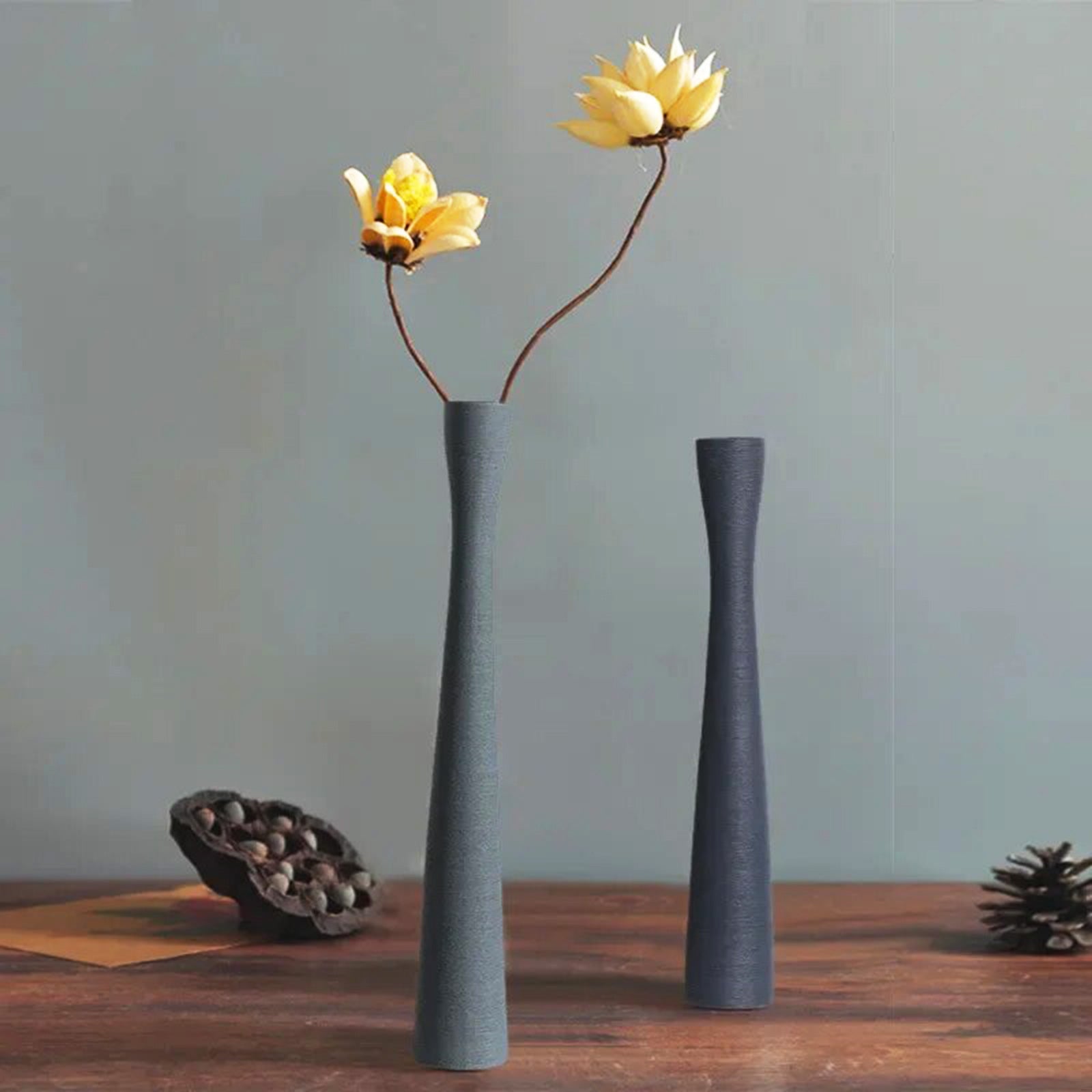 Graceful Tall Ceramic Vases Portraying Nordic Elegance