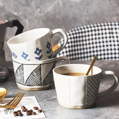 Artisanal Nordic Mugs: Functional Elegance in 4 Distinct Designs