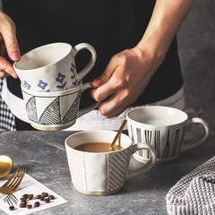 Artisanal Nordic Mugs: Functional Elegance in 4 Distinct Designs