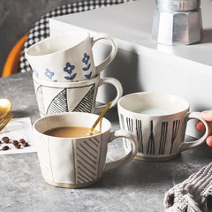 Artisanal Nordic Mugs: Functional Elegance in 4 Distinct Designs