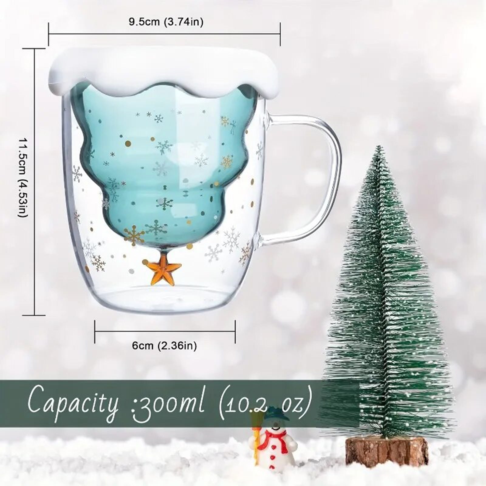 Heat-Insulated Christmas Cups Shaped Like a Christmas Tree!