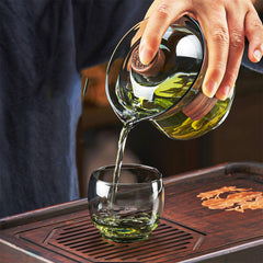 Heat-resistant glass Tea Set with Eastern Charm