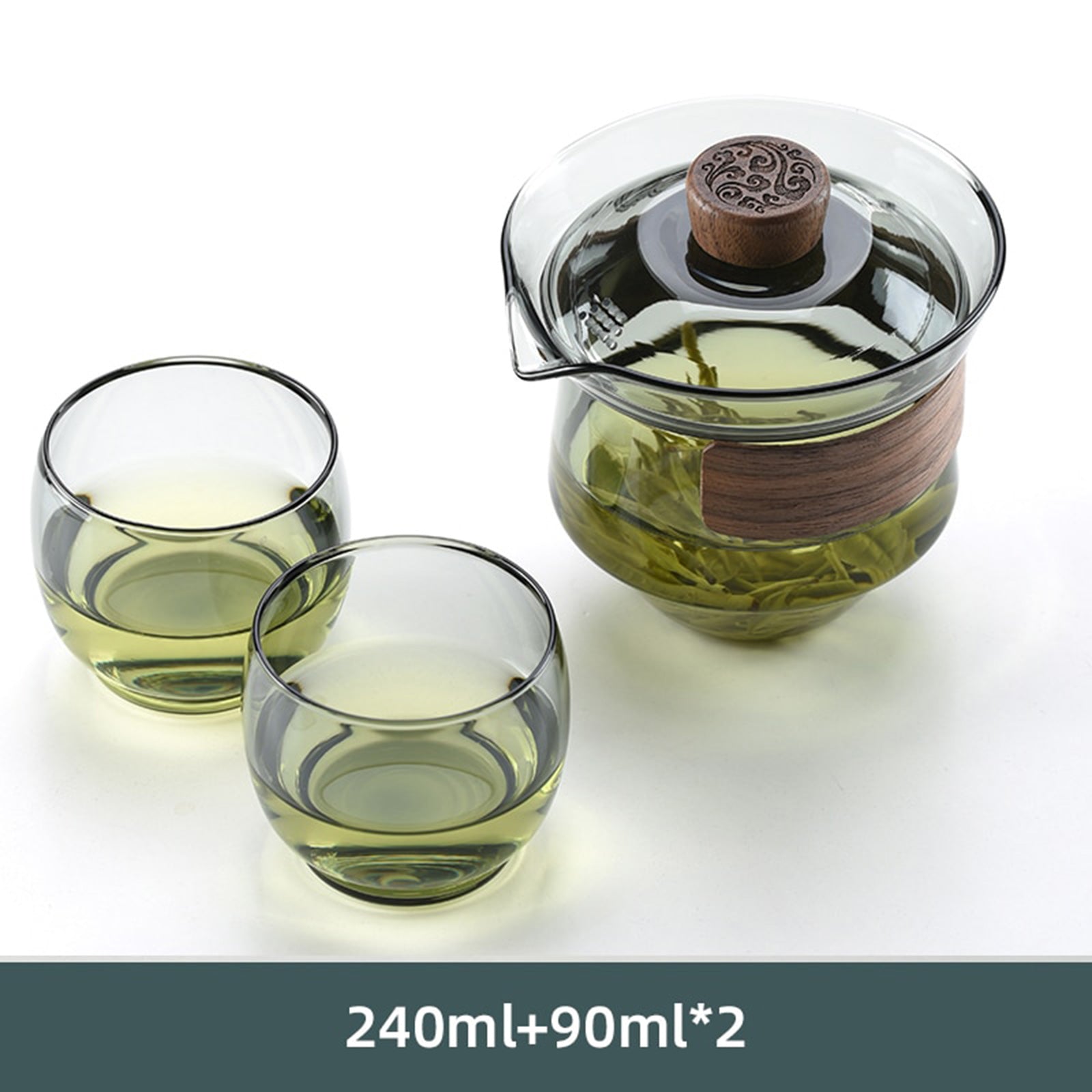 Heat-resistant glass Tea Set with Eastern Charm