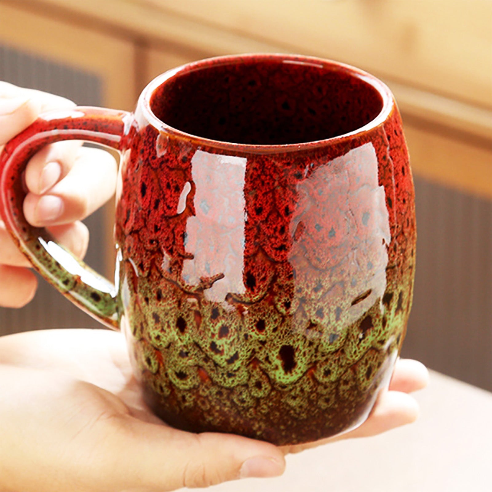 High Capacity, Colorful Mugs with Round Body