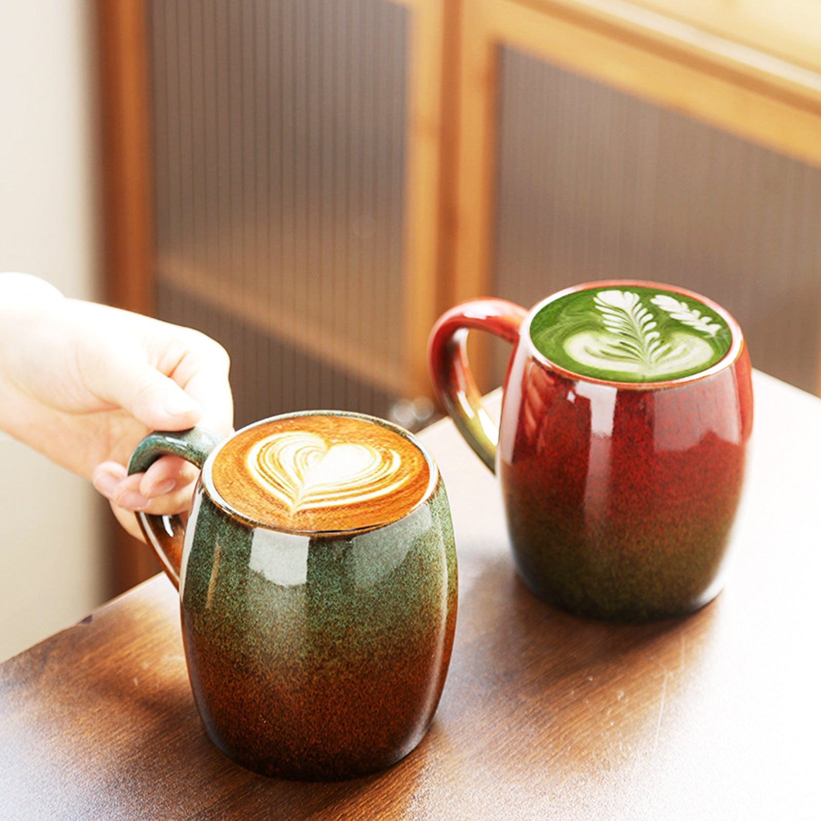 High Capacity, Colorful Mugs with Round Body