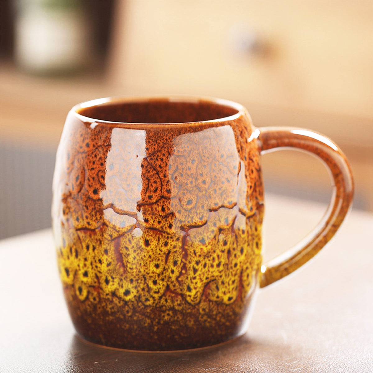 High Capacity, Colorful Mugs with Round Body