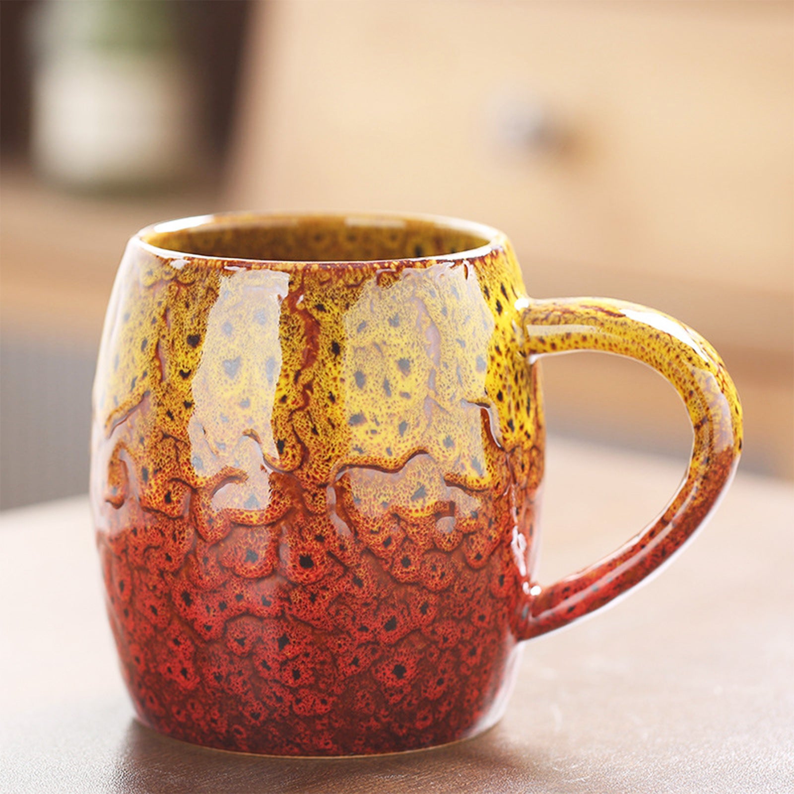 High Capacity, Colorful Mugs with Round Body