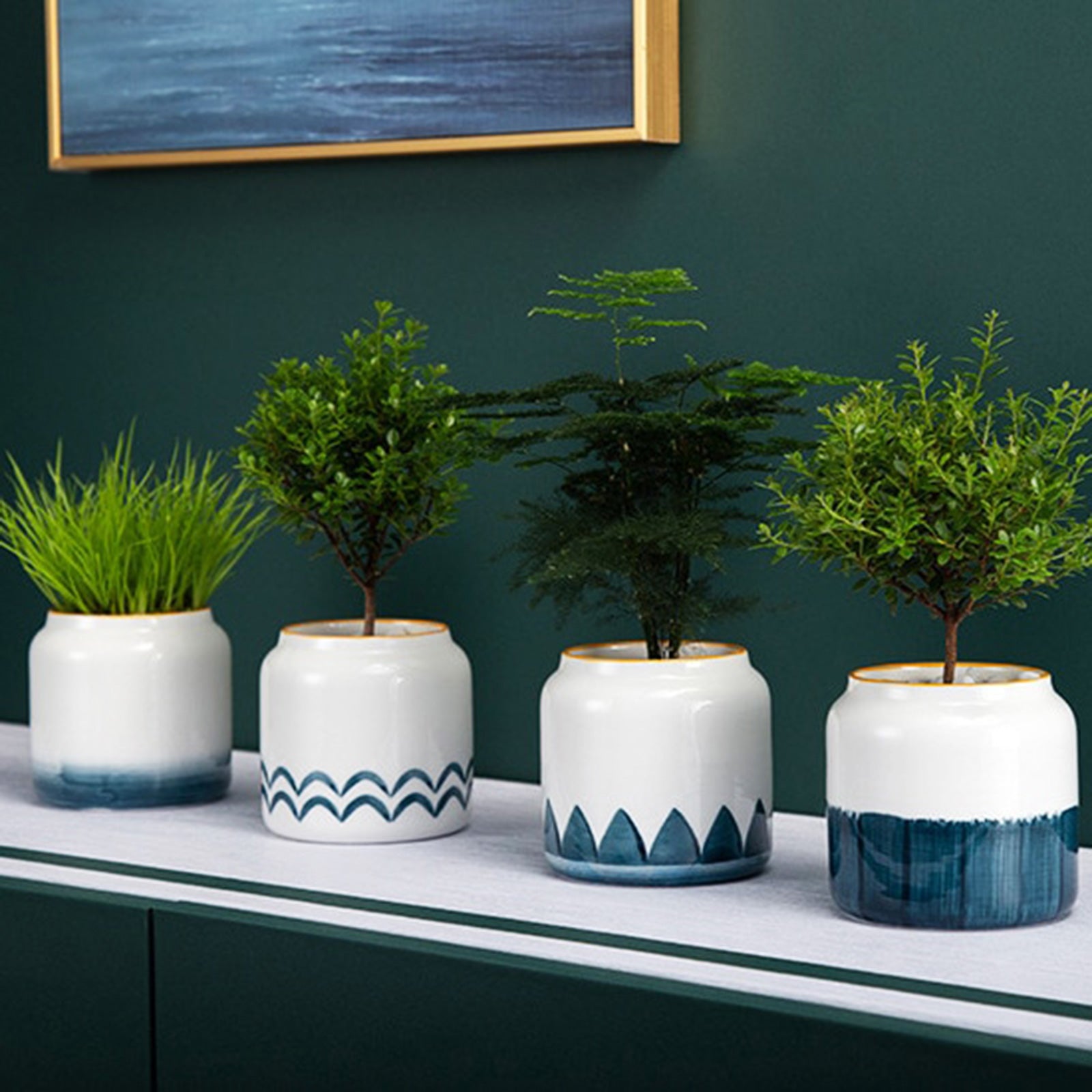 Charming Japanese-Style Planters - Infuse Your Space with Oriental Minimalism (4 styles)
