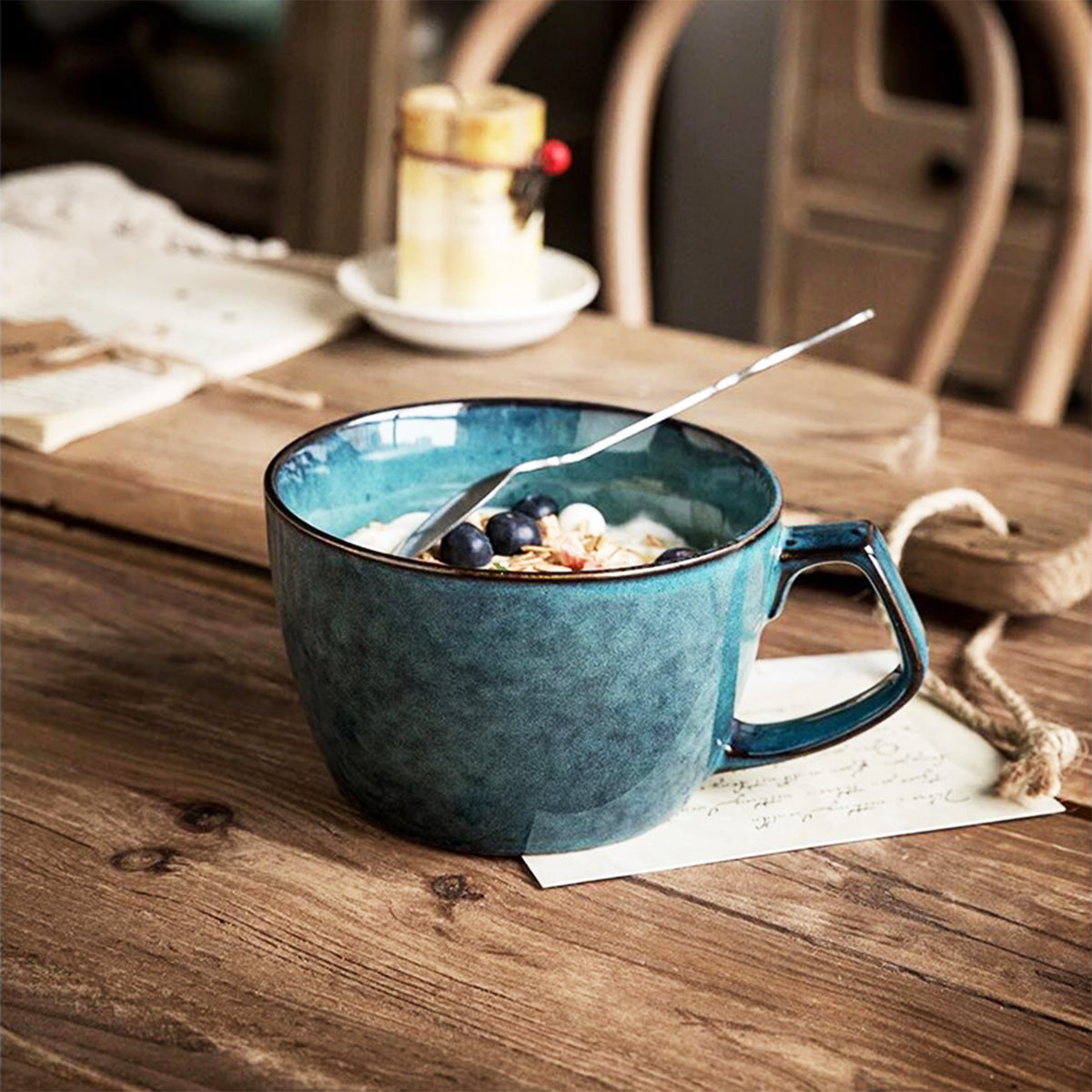 Let This Large Blue Ceramic Mug Be Your Morning Upgrade!