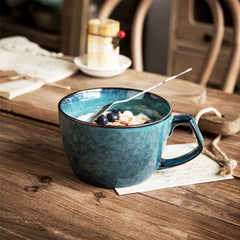 Let This Large Blue Ceramic Mug Be Your Morning Upgrade!