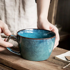 Let This Large Blue Ceramic Mug Be Your Morning Upgrade!