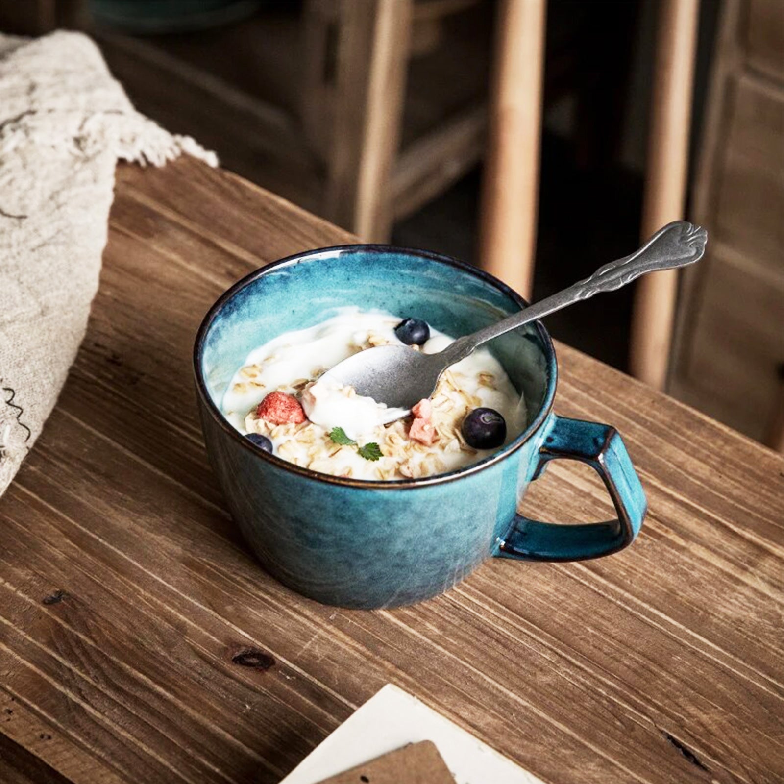 Let This Large Blue Ceramic Mug Be Your Morning Upgrade!