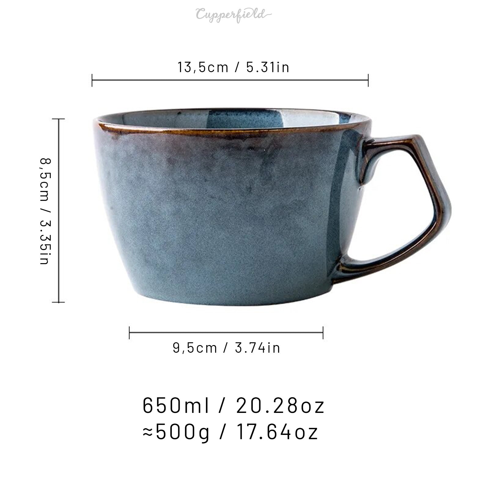 Let This Large Blue Ceramic Mug Be Your Morning Upgrade!