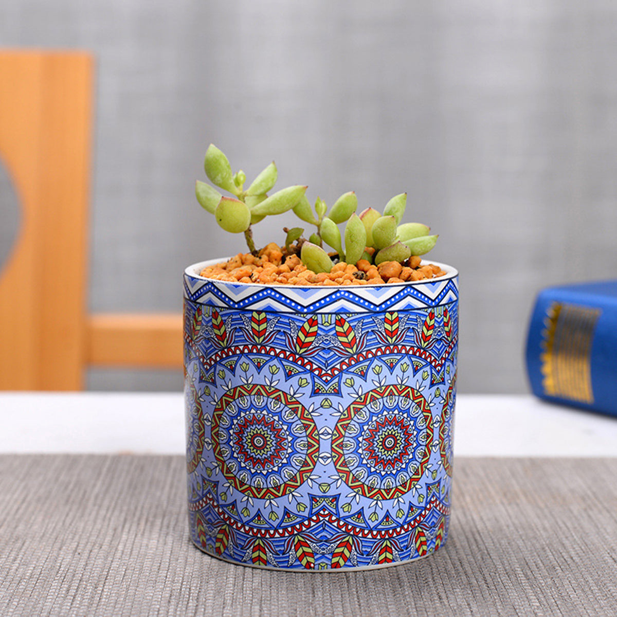 Mandala Geometric Design - Ceramic Flower Pot (4 styles)