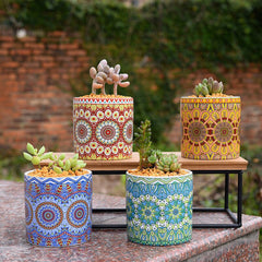 Mandala Geometric Design - Ceramic Flower Pot (4 styles)