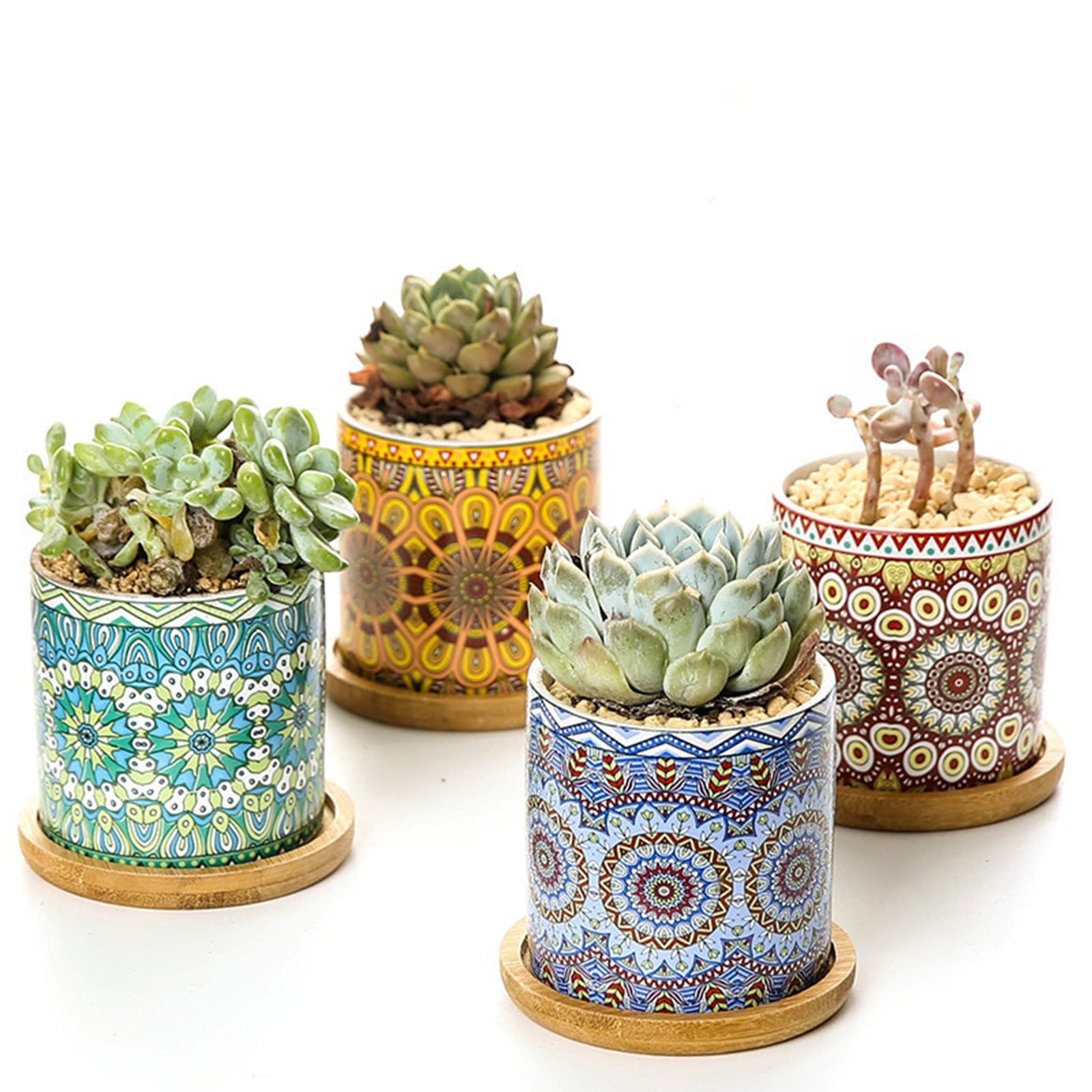 Mandala Geometric Design - Ceramic Flower Pot (4 styles)