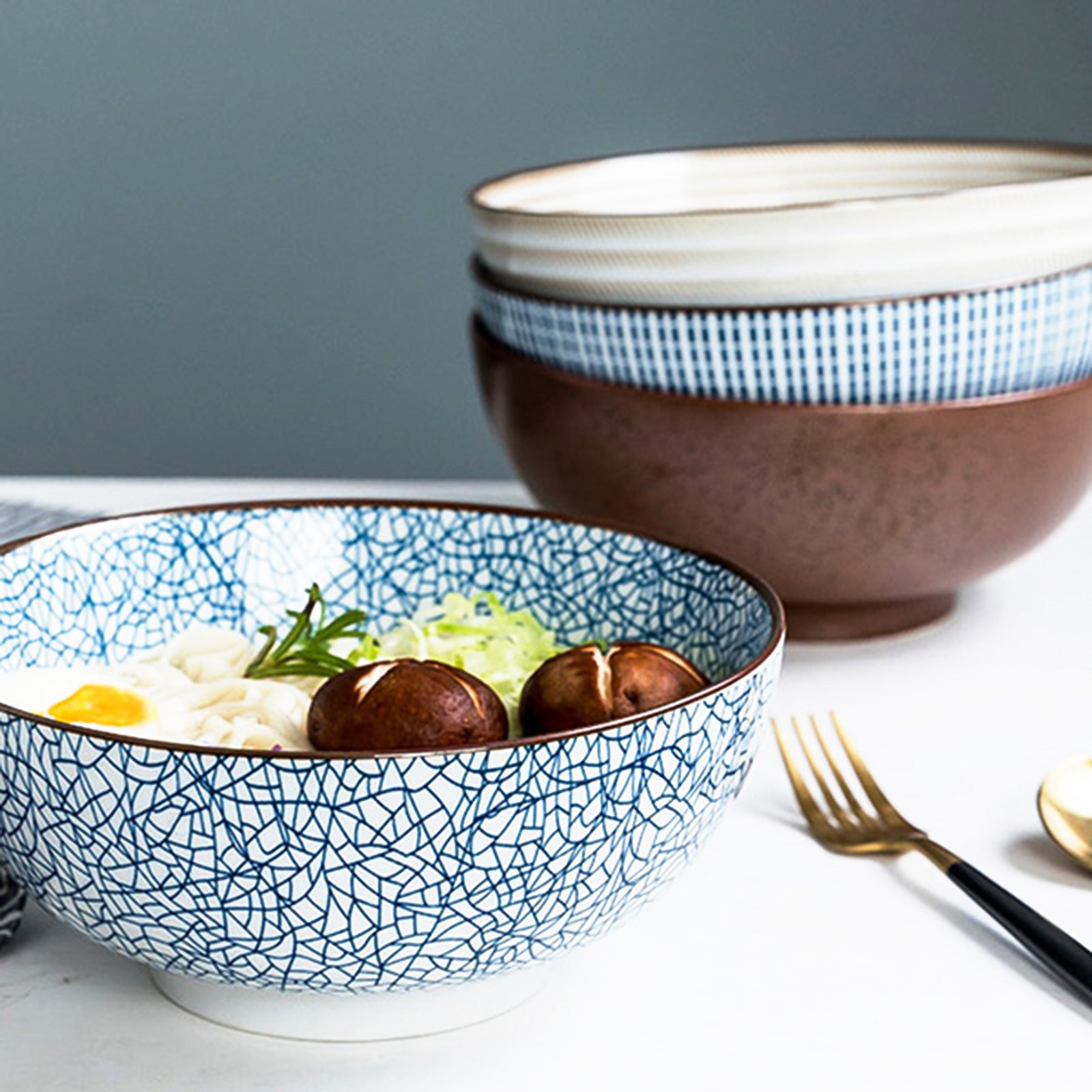 Versatile Minimalist Japanese Bowls (4 Styles, 4 Sizes)