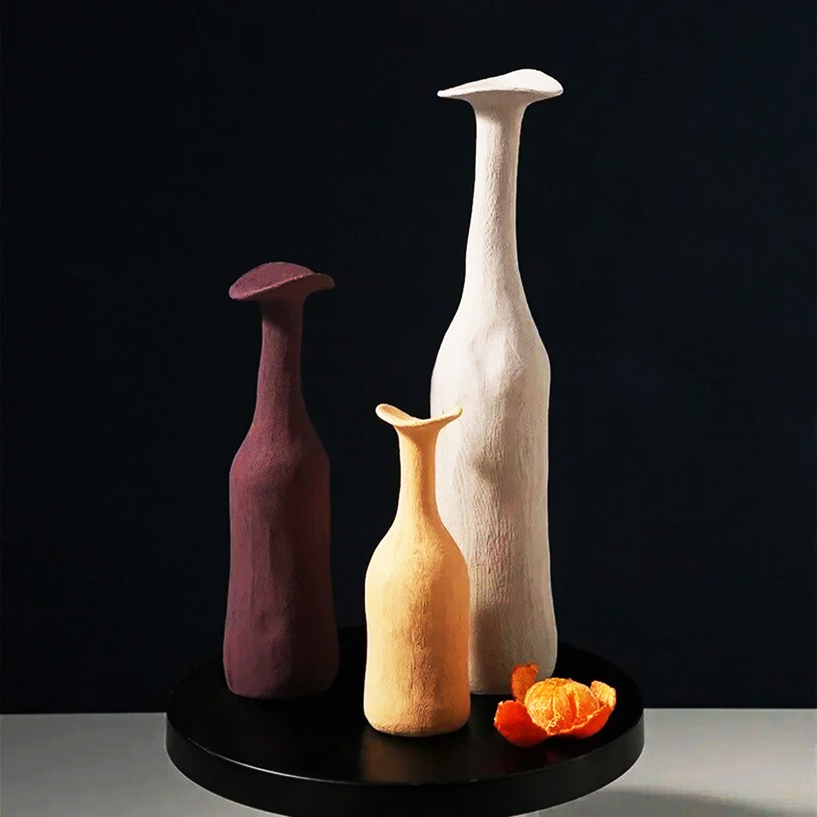 Minimal Nordic Vases with Playful Shape