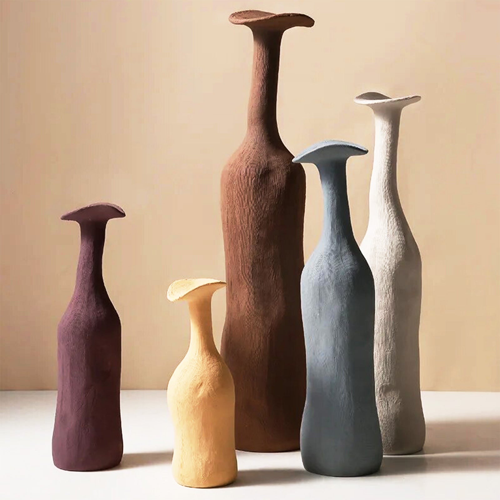 Minimal Nordic Vases with Playful Shape