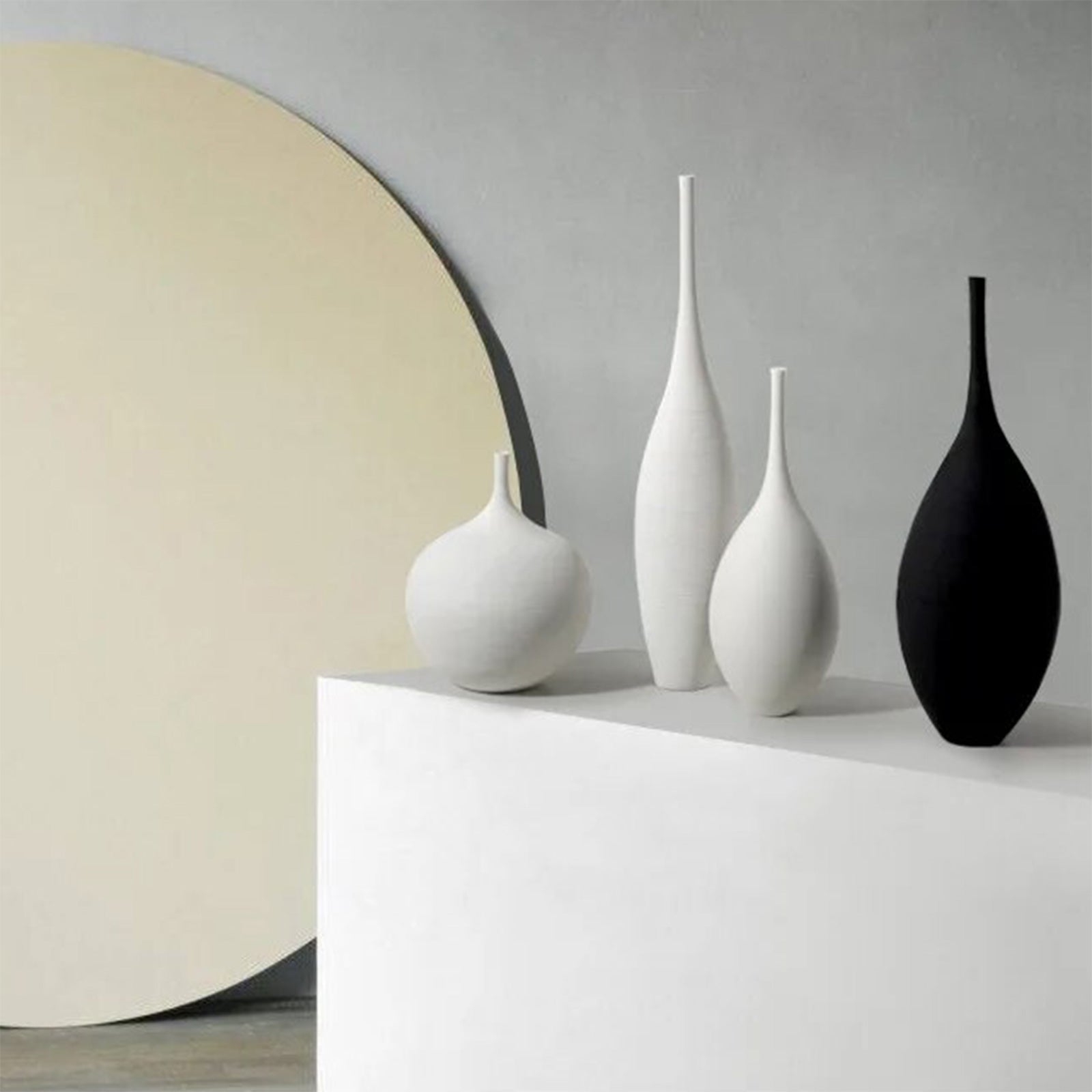 Minimalist Handmade Vases with Long, Elegant Necks