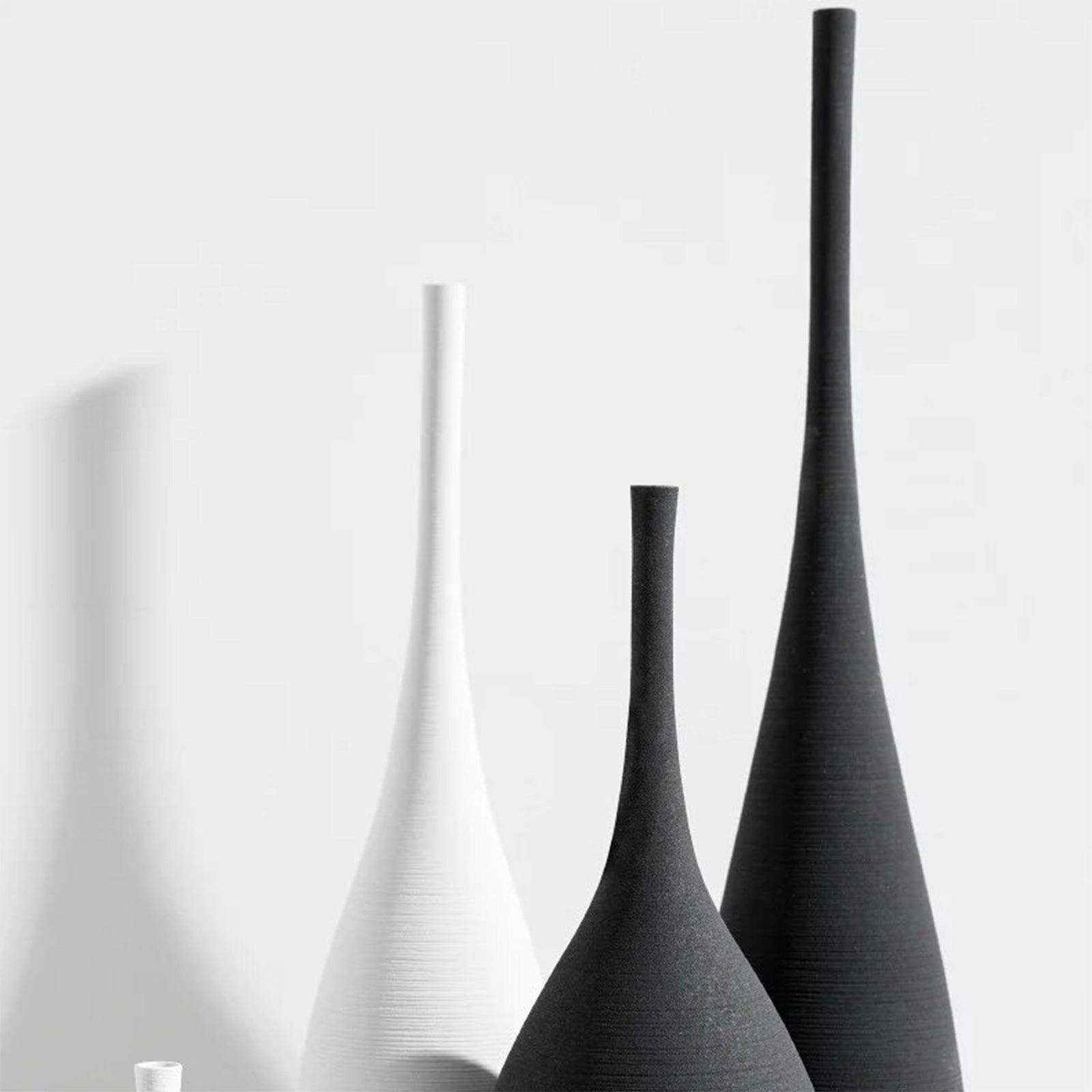 Minimalist Handmade Vases with Long, Elegant Necks