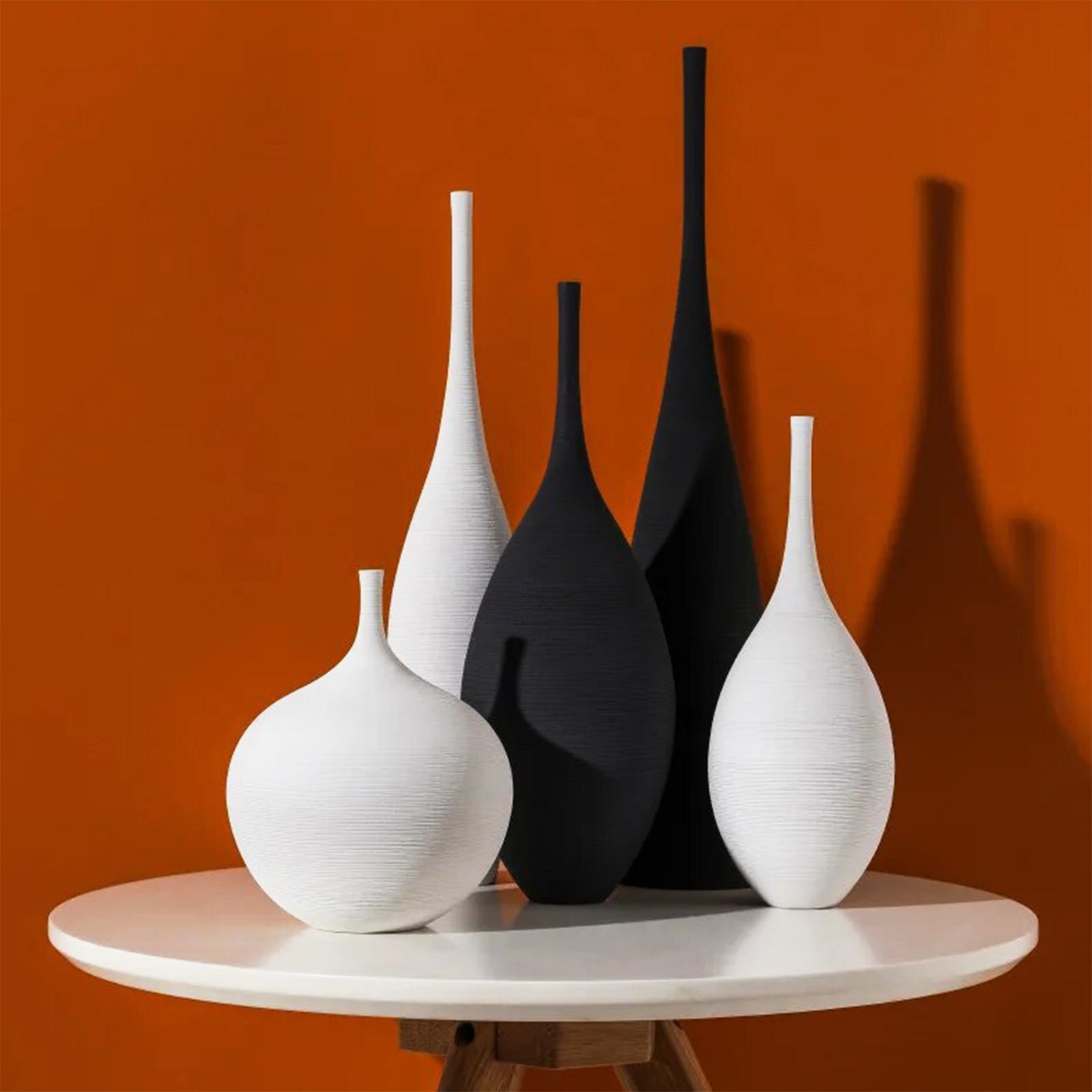 Minimalist Handmade Vases with Long, Elegant Necks