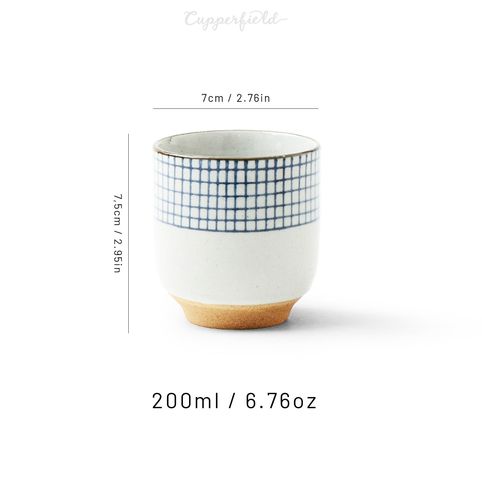 Timeless Elegance: Eastern-Style Tea Cups with Three-Color Design